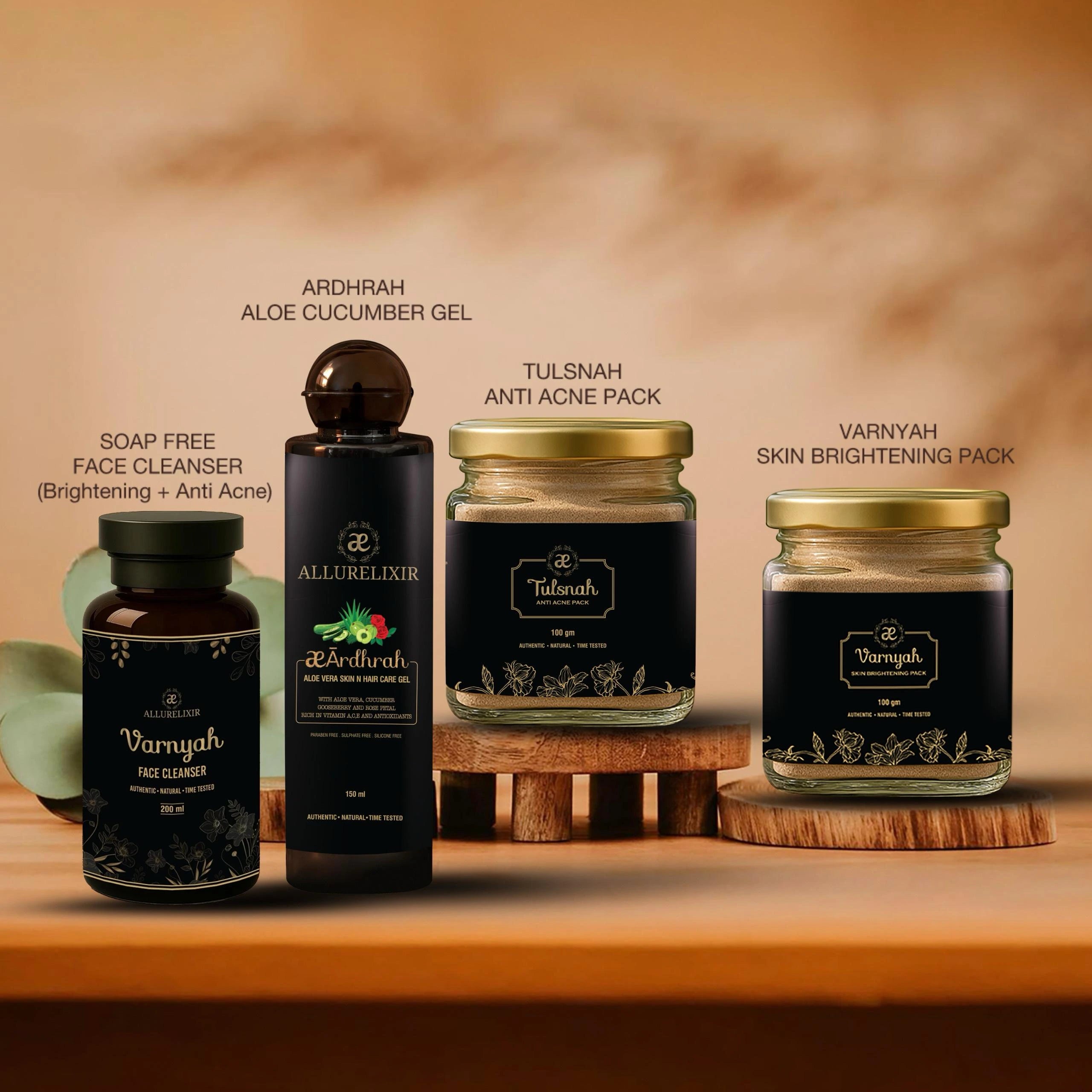 Mega Pimple & Mark Corrector kit (Tulsnah Pack + Varnyah Pack + Ardhrah Gel + Varnyah Cleanser)
